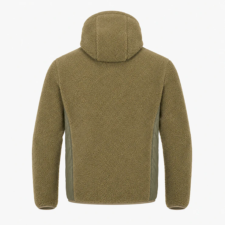 Chaqueta Polar Sherpa Hombre con Gorro 17