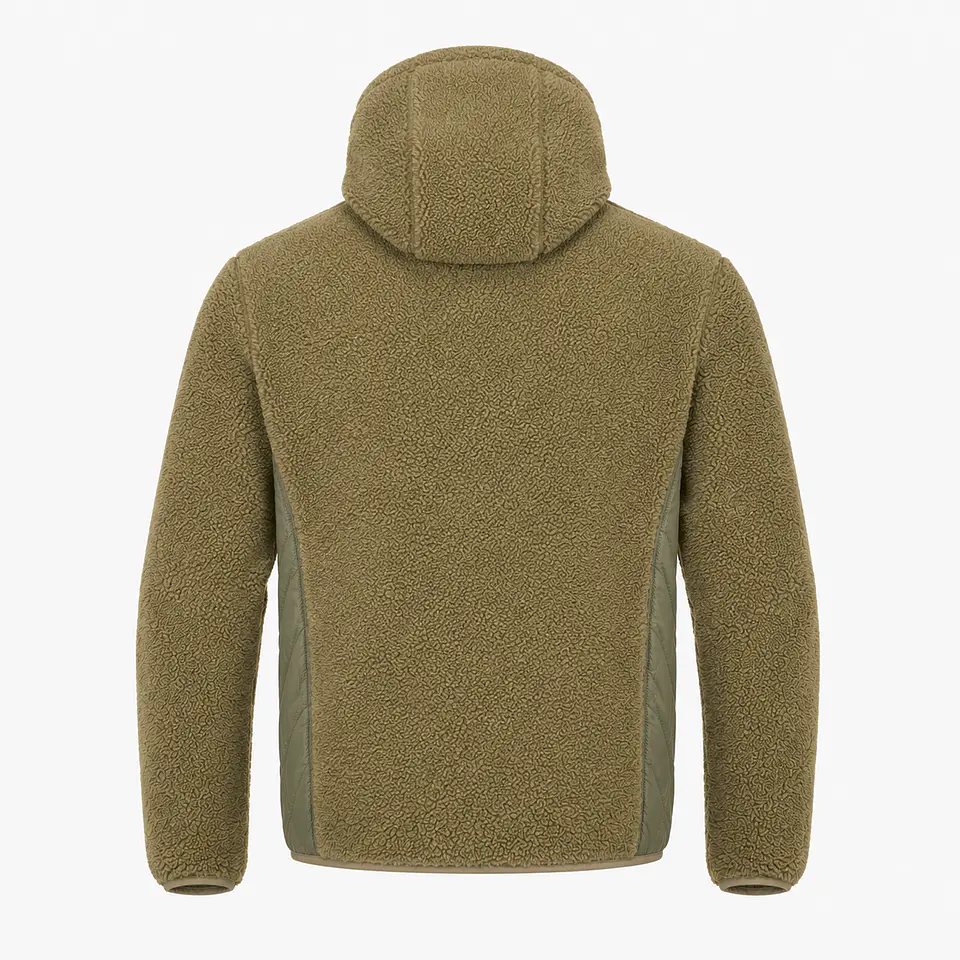 Chaqueta Polar Sherpa Hombre con Gorro 17
