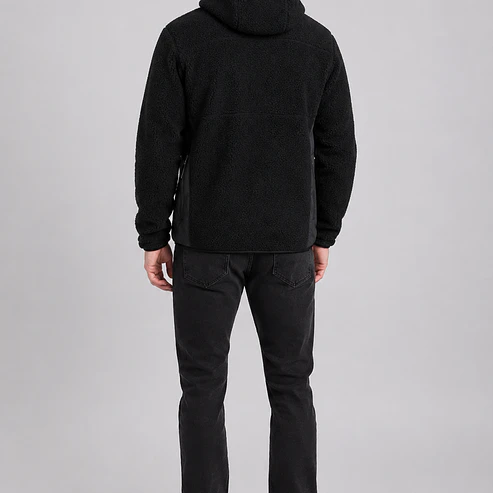 Chaqueta Polar Sherpa Hombre con Gorro 3