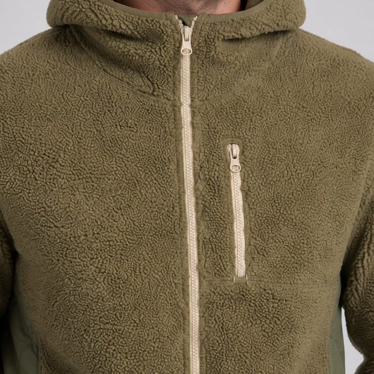 Chaqueta Polar Sherpa Hombre con Gorro 18