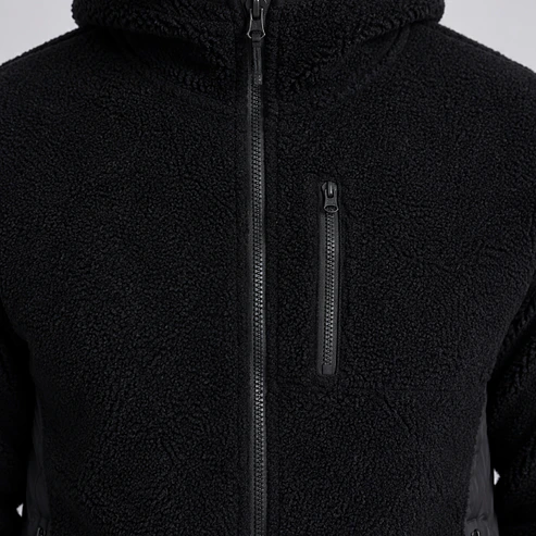 Chaqueta Polar Sherpa Hombre con Gorro 2