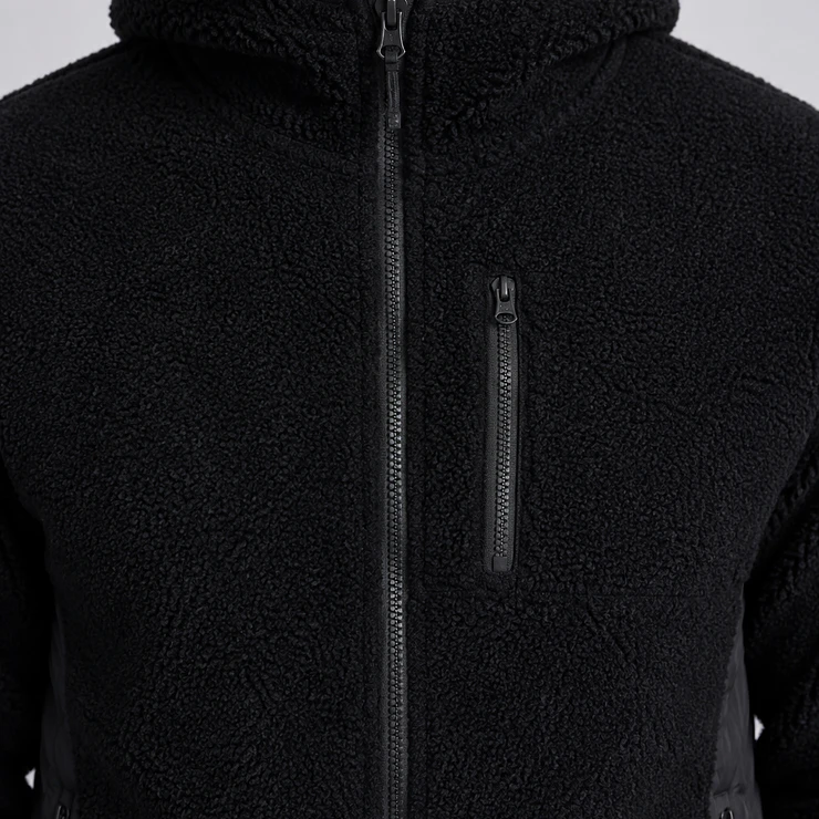 Chaqueta Polar Sherpa Hombre con Gorro 2