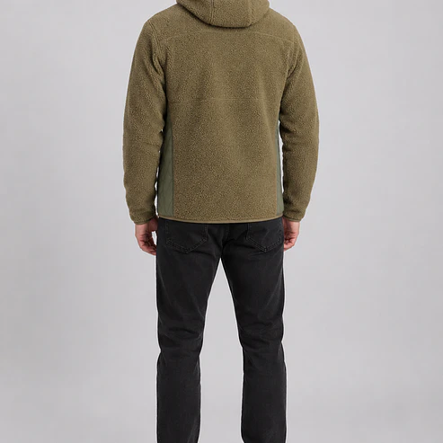 Chaqueta Polar Sherpa Hombre con Gorro 15