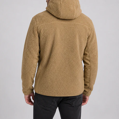 Chaqueta Polar Sherpa Hombre con Gorro 11
