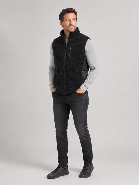 Chaleco Sherpa Hombre Forrado