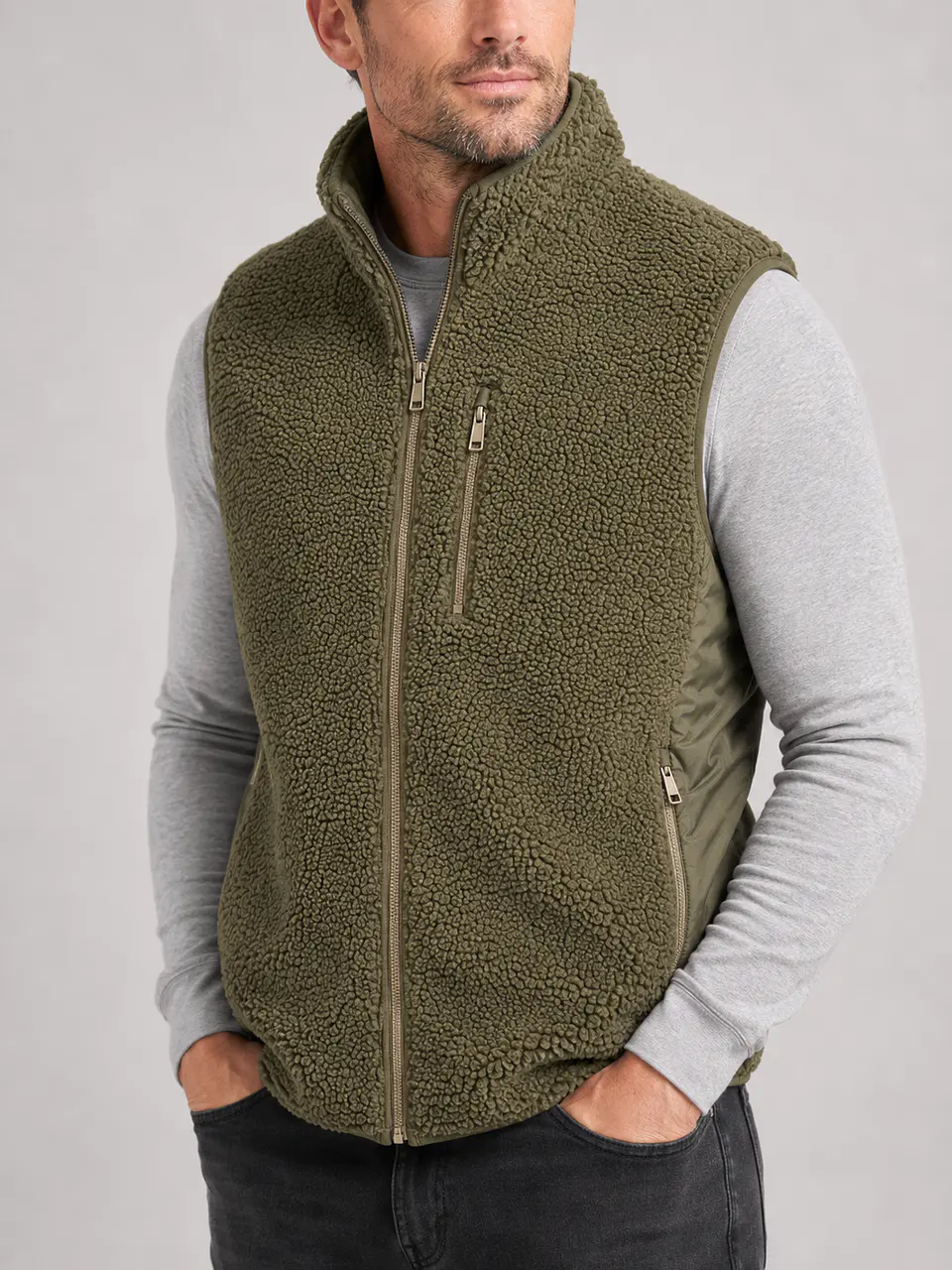 Chaleco Sherpa Hombre Forrado 11