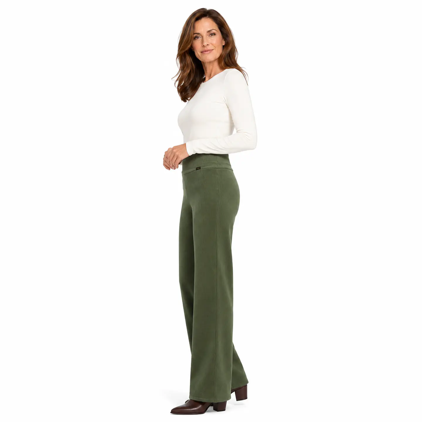 Pantalón Recto Cotelé Forrado en Polar 13