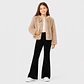Calza Flare Wide Cotele  Forrada en Micropolar para Niñas  - Miniatura 3