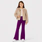 Calza Flare Wide Cotele  Forrada en Micropolar para Niñas  - Miniatura 1