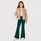 Calza Flare Wide Cotele  Forrada en Micropolar para Niñas  - Miniatura 4