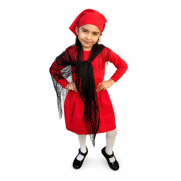 Pack Traje Típico Chilote Niña Completo 2