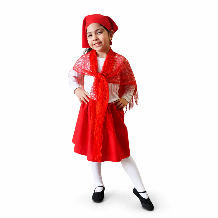 Pack Traje Típico Chilote Niña Completo 4