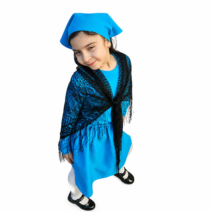 Pack Traje Típico Chilote Niña Completo 7