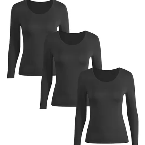Pack 3 Camisetas De Bambú Para Mujer  Ultrasuaves Y Frescas 2
