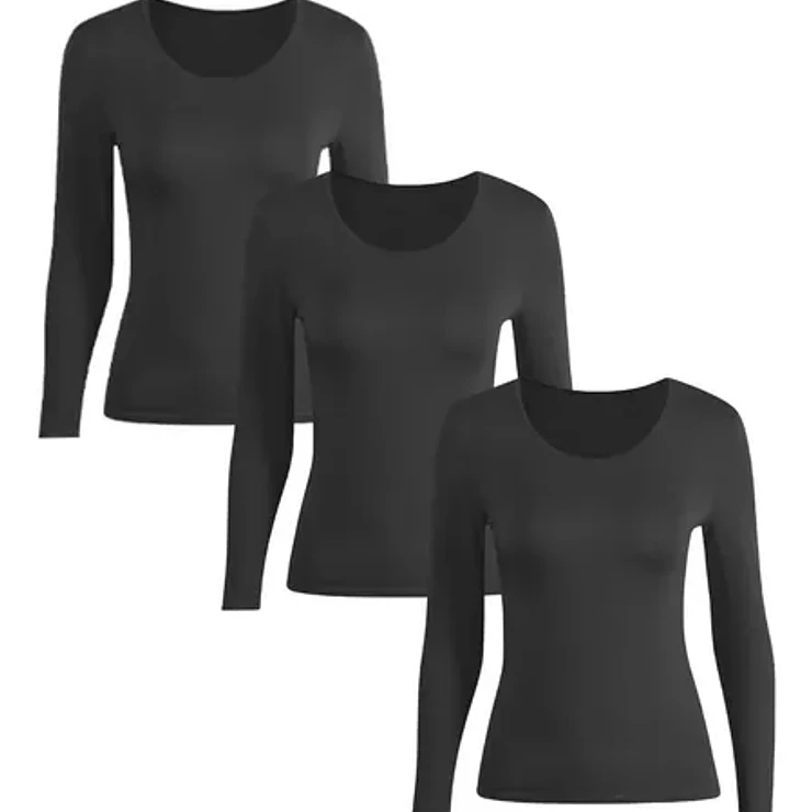 Pack 3 Camisetas De Bambú Para Mujer  Ultrasuaves Y Frescas 2