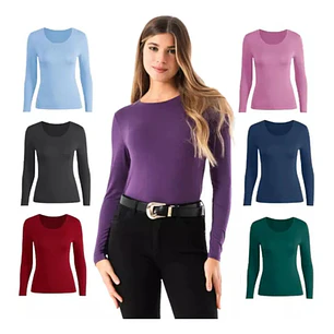 Pack 3 Camisetas De Bambú Para Mujer  Ultrasuaves Y Frescas