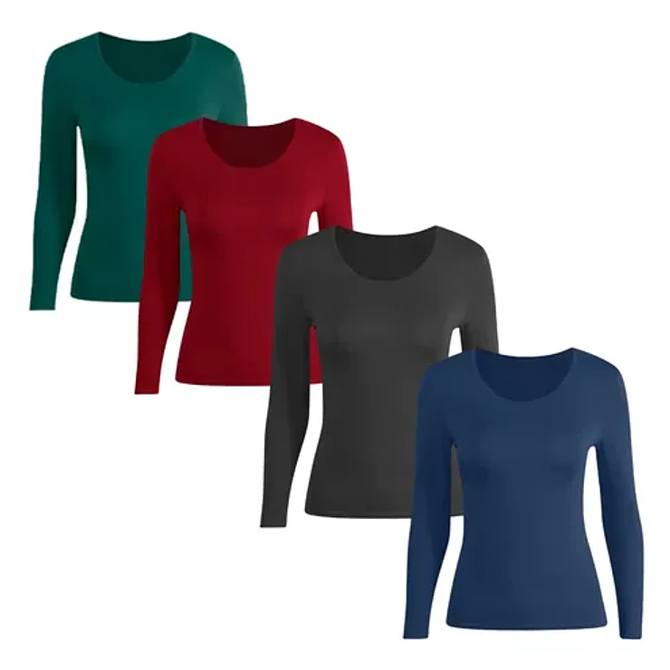 Pack 3 Camisetas De Bambú Para Mujer  Ultrasuaves Y Frescas 2