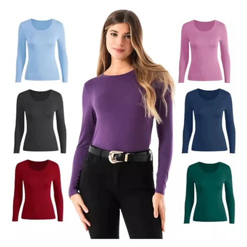 Pack 3 Camisetas De Bambú Para Mujer  Ultrasuaves Y Frescas 1