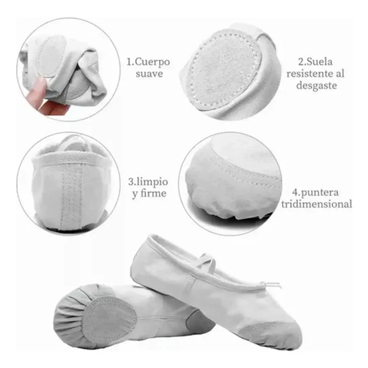 La Pascalle Zapatillas De Baile Para Niñas 2
