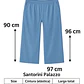 Jeans Palazzo Mujer Tela Liviana, Cómoda Y Suave - Miniatura 2
