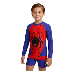 Traje De Baño Spiderman, Diseño Hombre Araña Para Niños