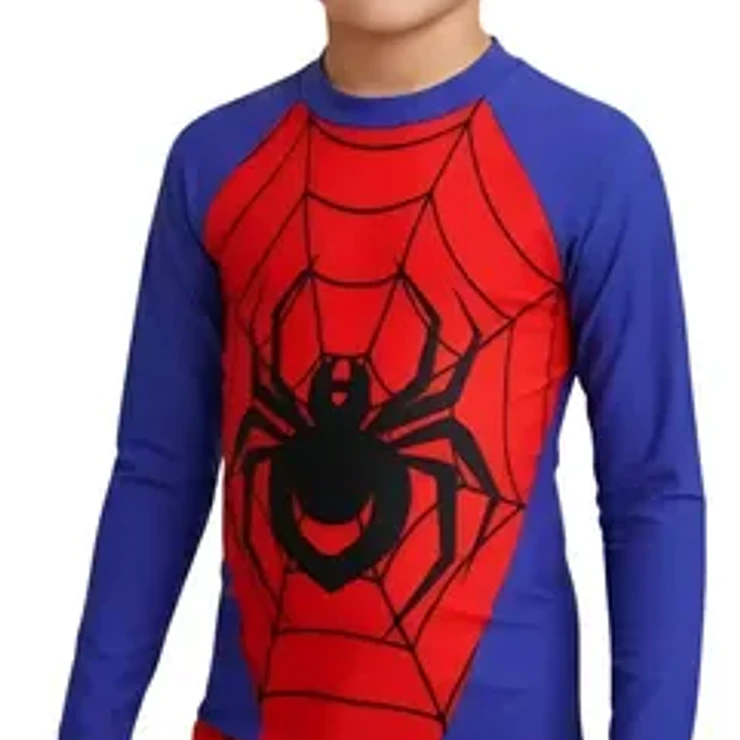 Traje De Baño Spiderman, Diseño Hombre Araña Para Niños 1