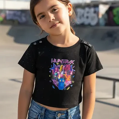 Polera Infantil K-pop Huntrix Star Power 1
