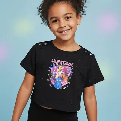 Polera Infantil K-pop Huntrix Star Power 10