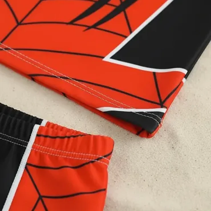 Traje De Baño Spiderman, Diseño Hombre Araña Para Niños 7