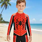 Traje De Baño Spiderman, Diseño Hombre Araña Para Niños - Miniatura 1