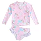 Traje De Baño De Dos Piezas Para Niña Con Uf+ - Miniatura 1