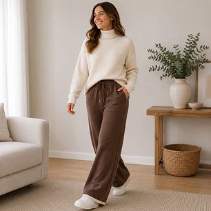 Pantalón Palazzo Lanilla Soft Mujer