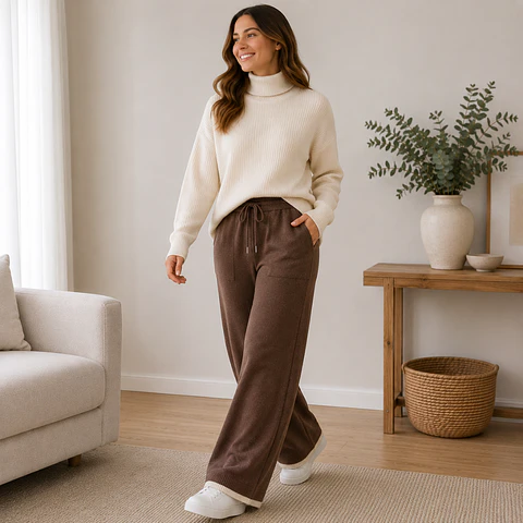 Pantalón Palazzo Lanilla Soft Mujer