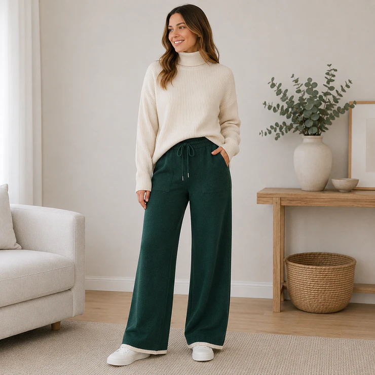 Pantalón Palazzo Lanilla Soft Mujer 3