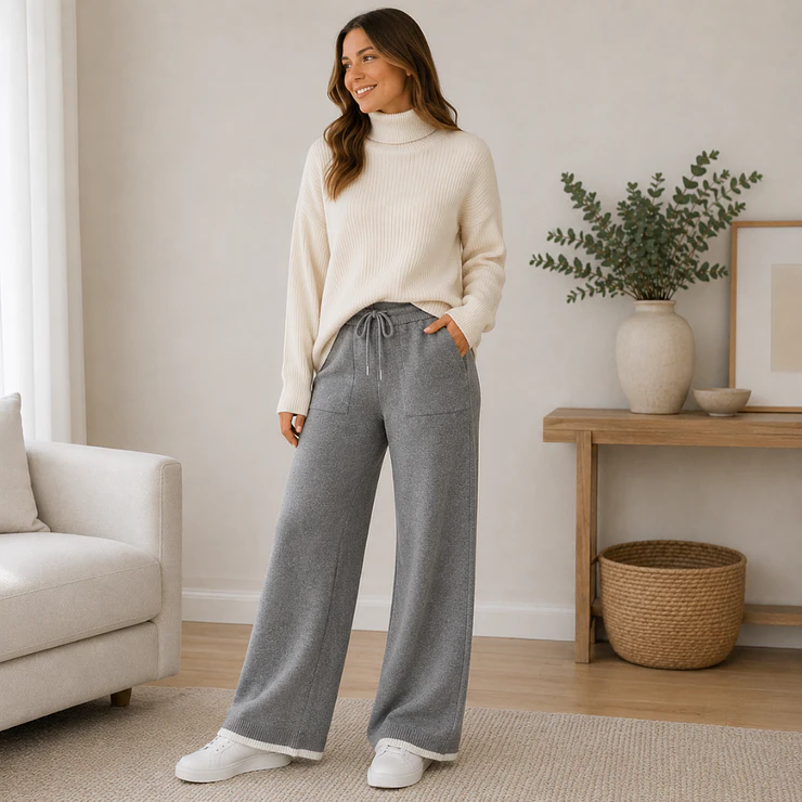Pantalón Palazzo Lanilla Soft Mujer 6
