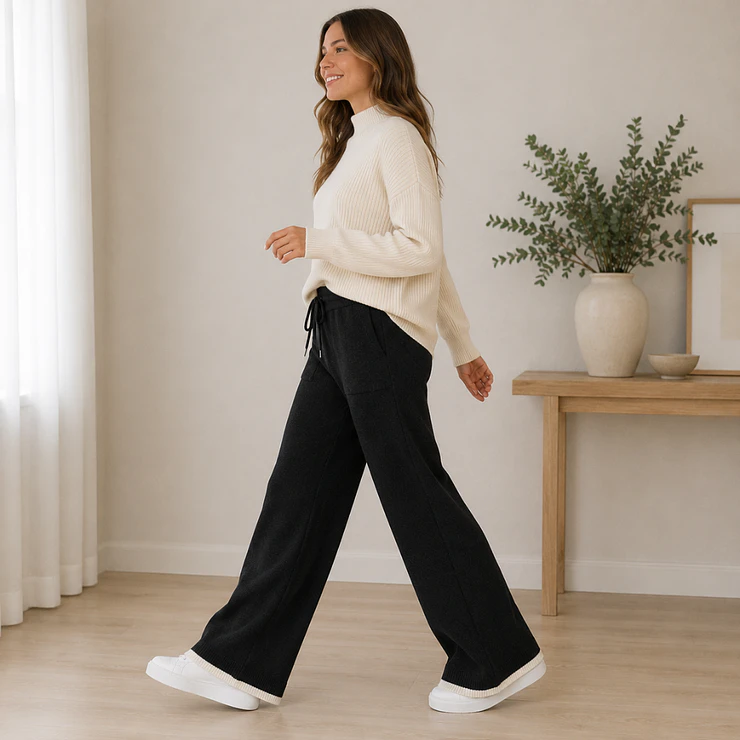 Pantalón Palazzo Lanilla Soft Mujer 7