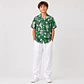 Conjunto Tropical Juvenil – Camisa Estampada + Pantalón Blanco - Miniatura 2