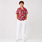 Conjunto Tropical Juvenil – Camisa Estampada + Pantalón Blanco - Miniatura 3