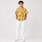 Conjunto Tropical Juvenil – Camisa Estampada + Pantalón Blanco - Miniatura 4