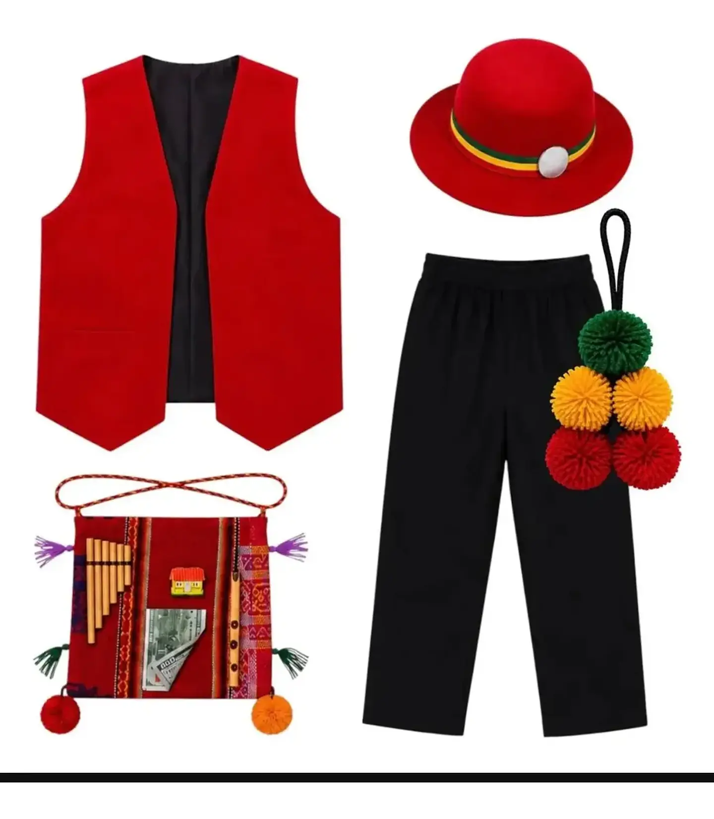 Traje Nortino Niño Completo 5
