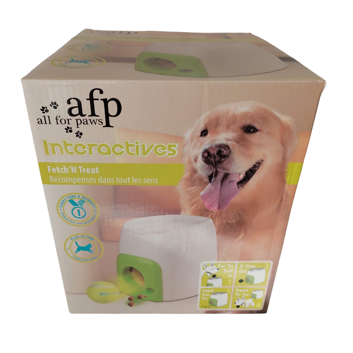 ALL FOR PAWS Juguete interactivo para perros Fetch-N-Treat