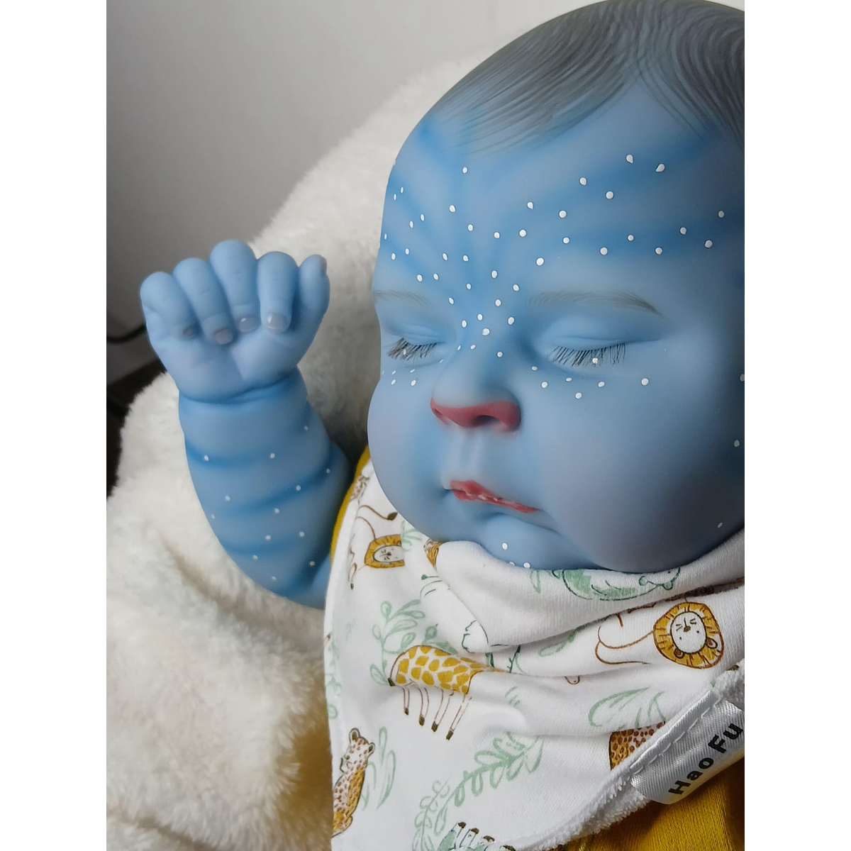 Vinilo Bebe Reborn Avatar Azul Bebé Reborn Avatar Peaches Niño