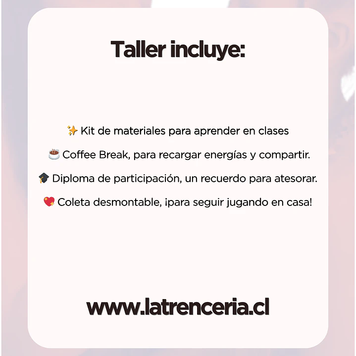 Taller Presencial Madre e Hija. De mis manos a las tuyas ⭐ 03 de Mayo ⭐ 2