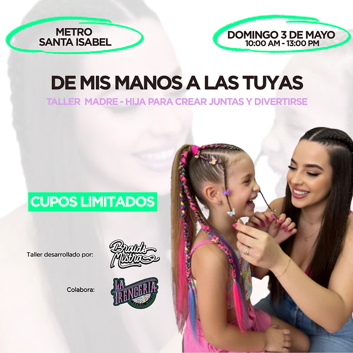 Taller Presencial Madre e Hija. De mis manos a las tuyas ⭐ 03 de Mayo ⭐ 1