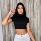 Crop Top Cuello Alto - Miniatura 1