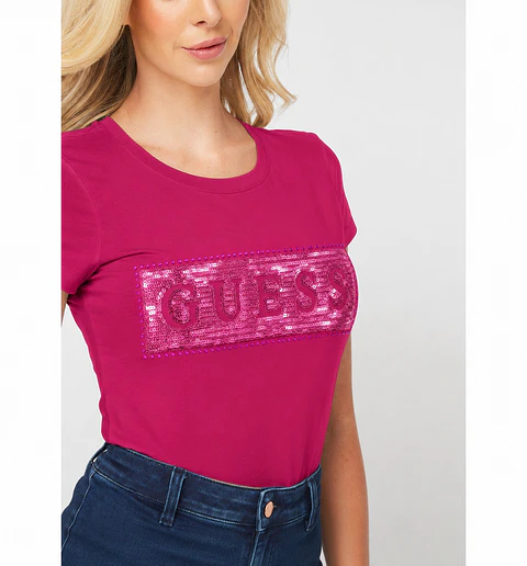 Camiseta Guess Con Lentejuelas