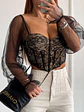 Corset de Encaje con Mangas - Miniatura 2