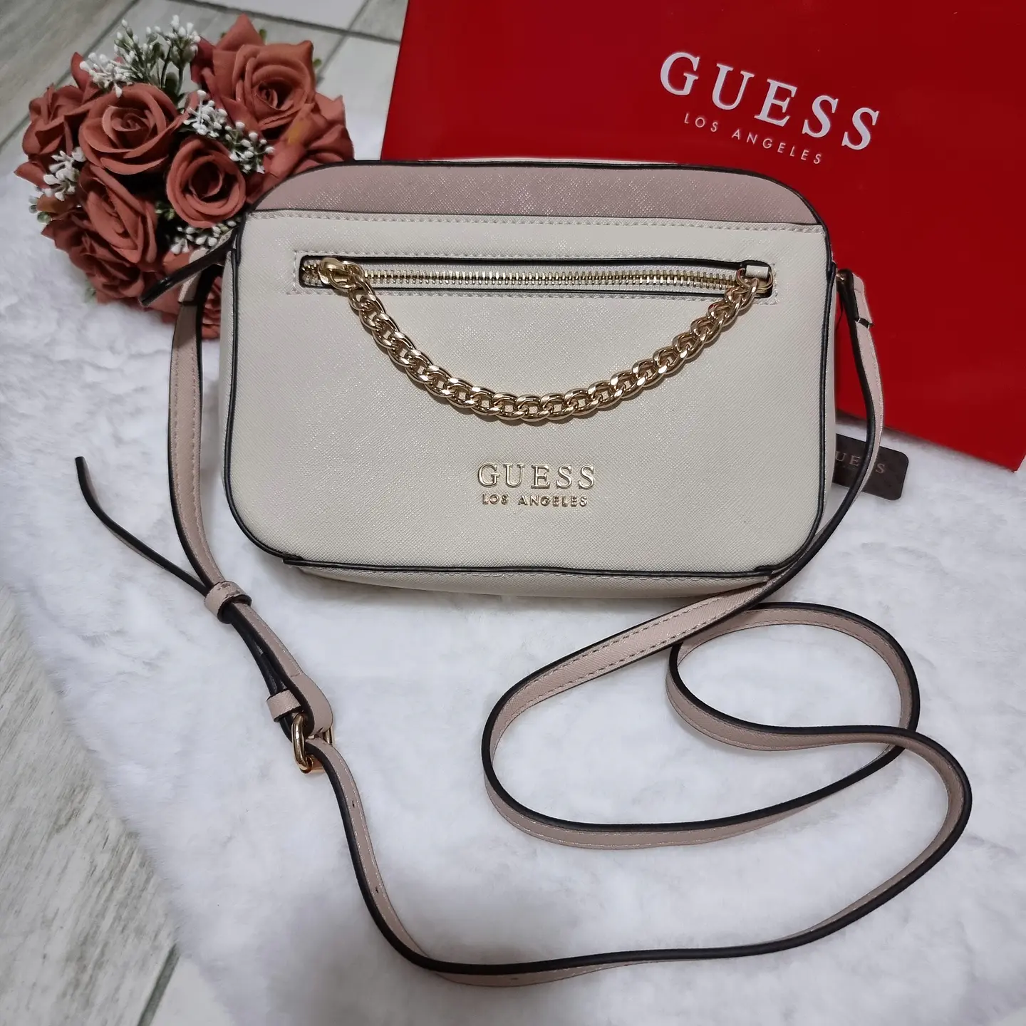 Bandolera con Cadena Guess Bicolor 5