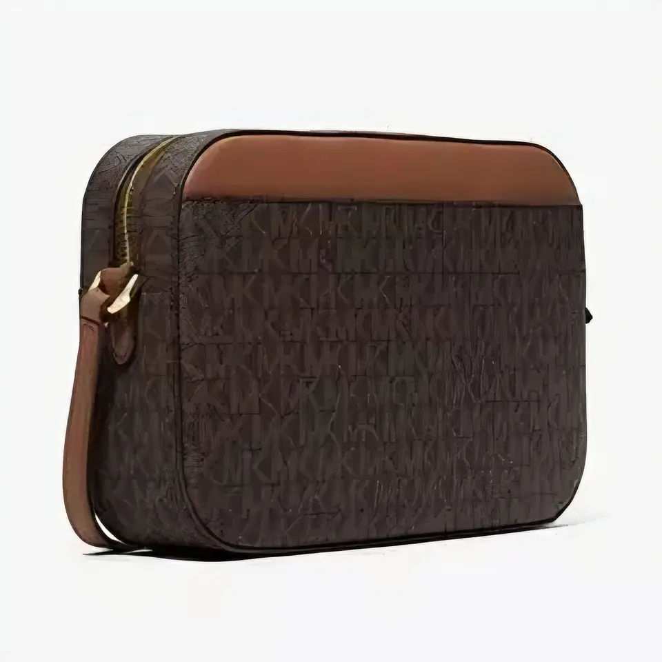 Bandolera con Cadena Michael Kors Marrón 3