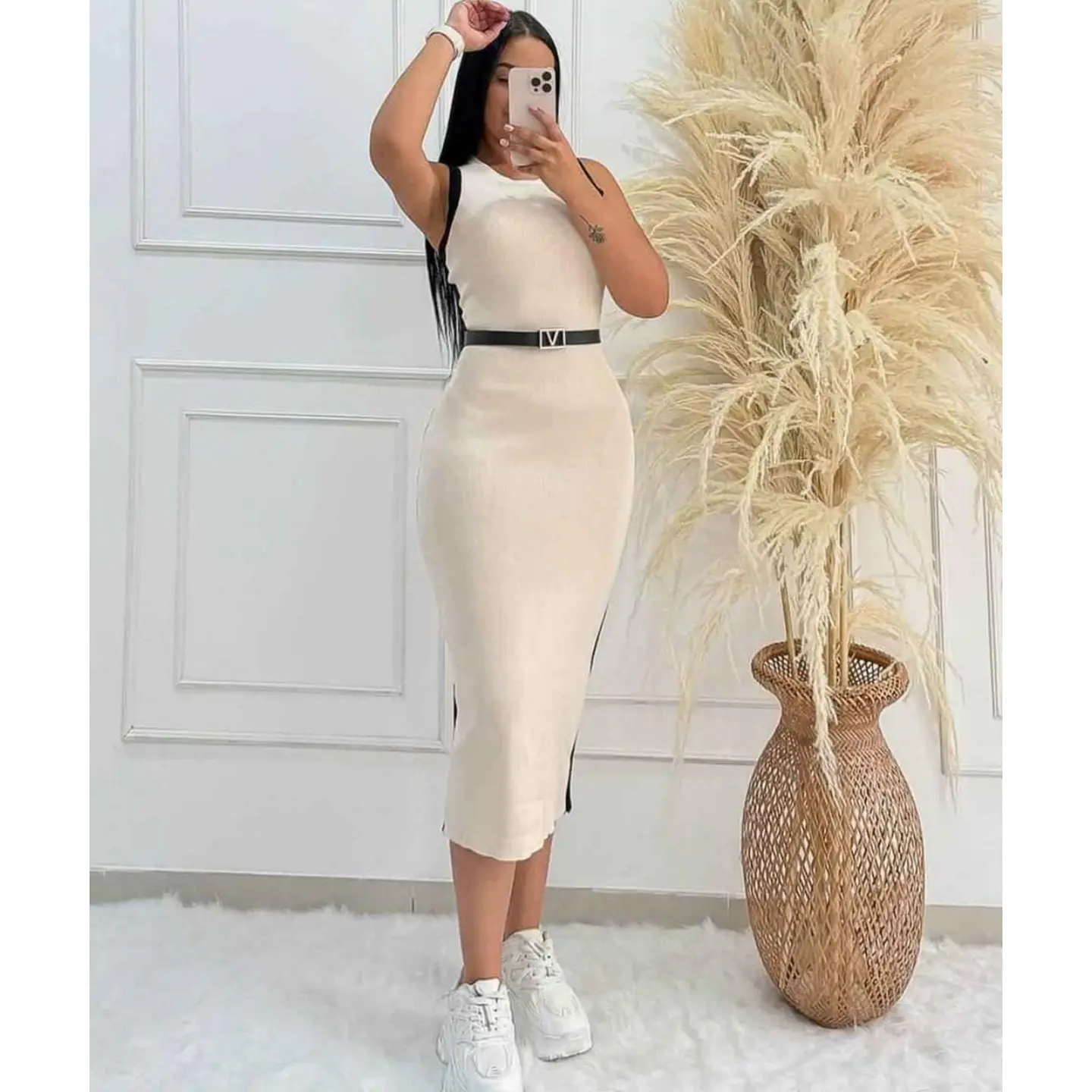 Vestido Midi Con Correa 1
